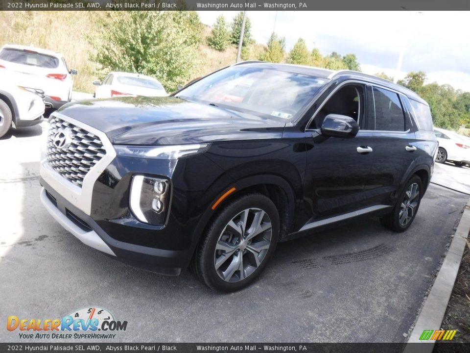 2022 Hyundai Palisade SEL AWD Abyss Black Pearl / Black Photo #6