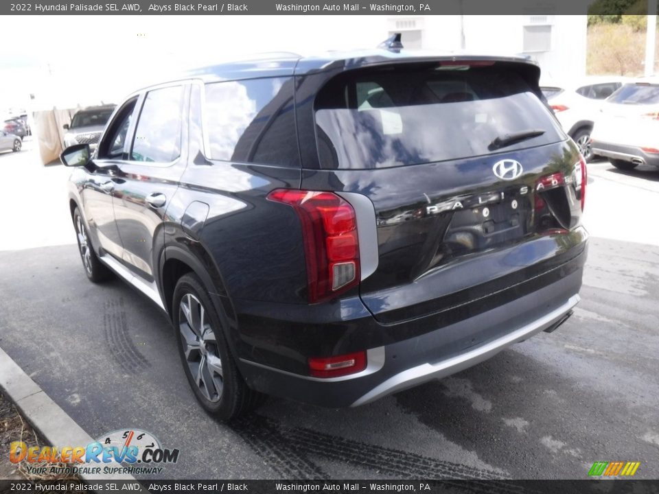 2022 Hyundai Palisade SEL AWD Abyss Black Pearl / Black Photo #7