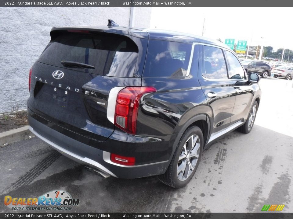 2022 Hyundai Palisade SEL AWD Abyss Black Pearl / Black Photo #9