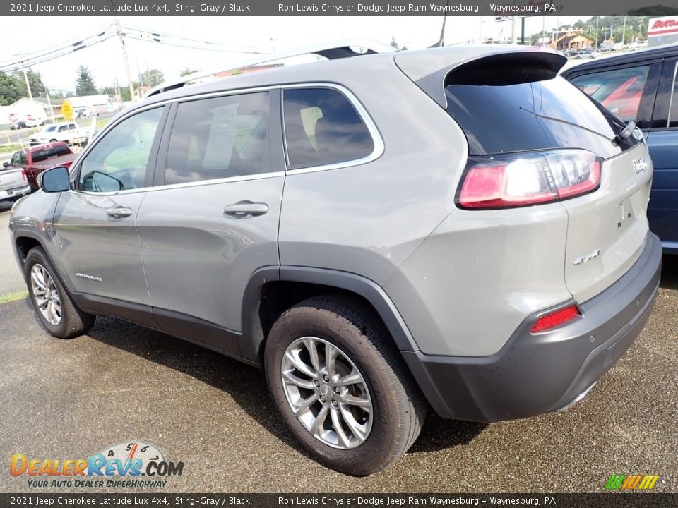 2021 Jeep Cherokee Latitude Lux 4x4 Sting-Gray / Black Photo #2