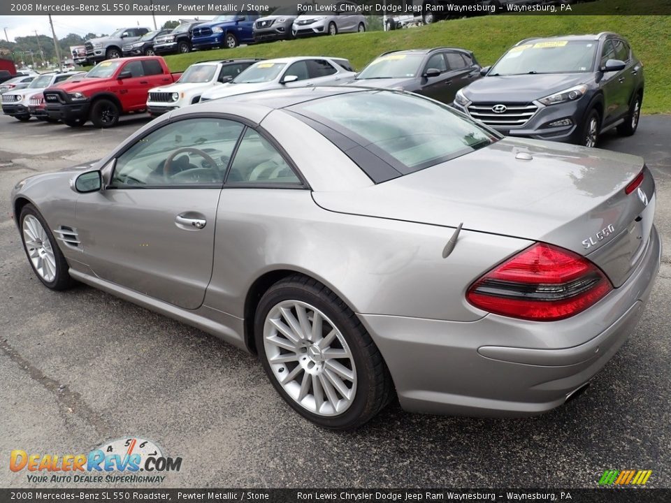 Pewter Metallic 2008 Mercedes-Benz SL 550 Roadster Photo #3