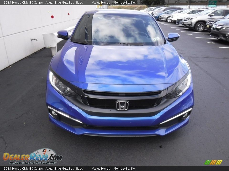 2019 Honda Civic EX Coupe Agean Blue Metallic / Black Photo #5