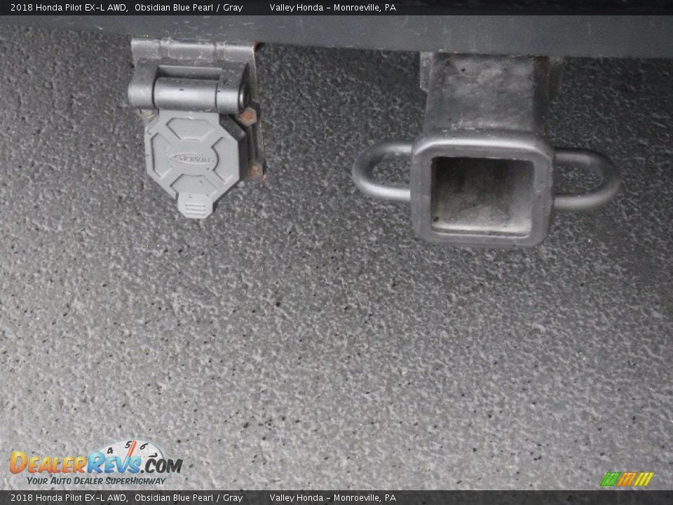 2018 Honda Pilot EX-L AWD Obsidian Blue Pearl / Gray Photo #7