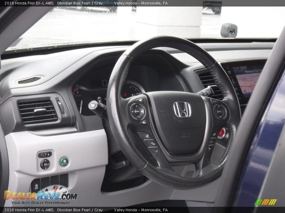2018 Honda Pilot EX-L AWD Steering Wheel Photo #12