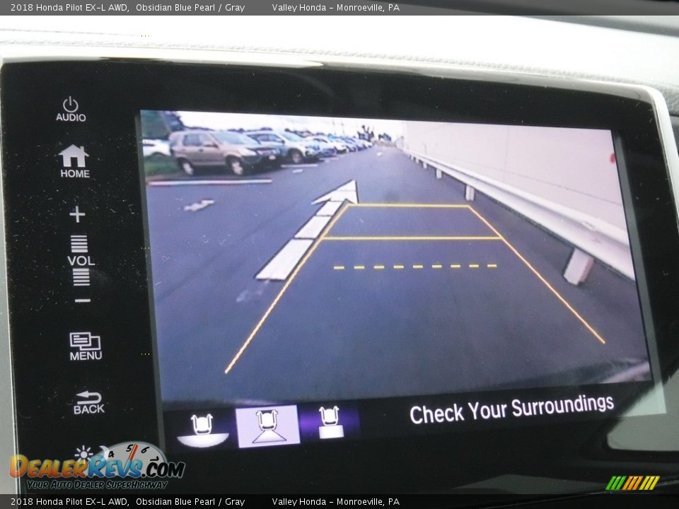 2018 Honda Pilot EX-L AWD Obsidian Blue Pearl / Gray Photo #19