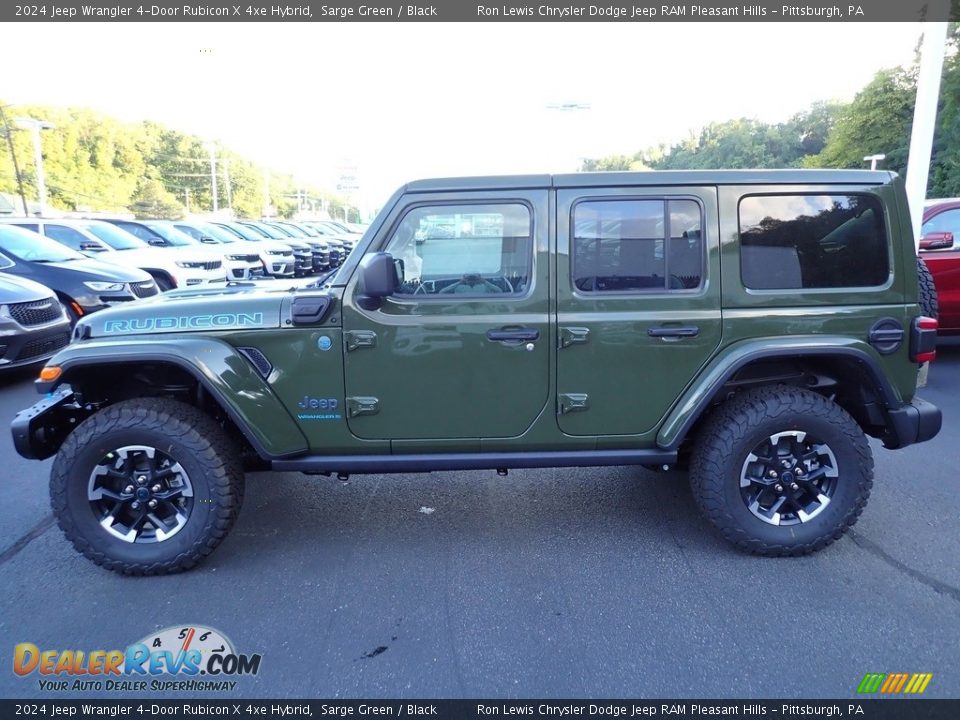 2024 Jeep Wrangler 4-Door Rubicon X 4xe Hybrid Sarge Green / Black Photo #2