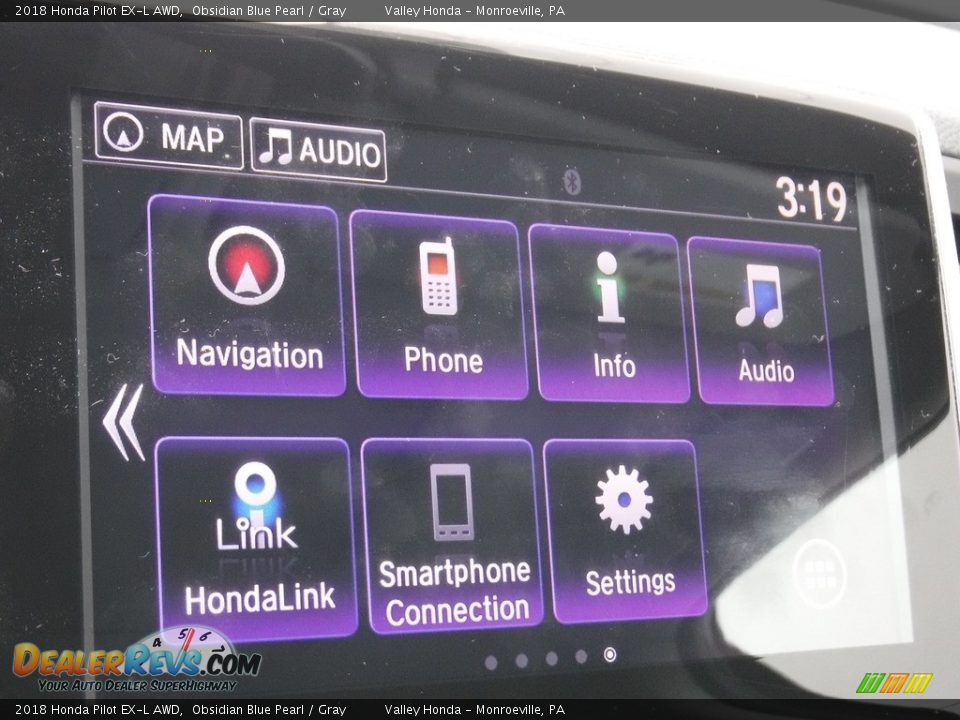 2018 Honda Pilot EX-L AWD Obsidian Blue Pearl / Gray Photo #20
