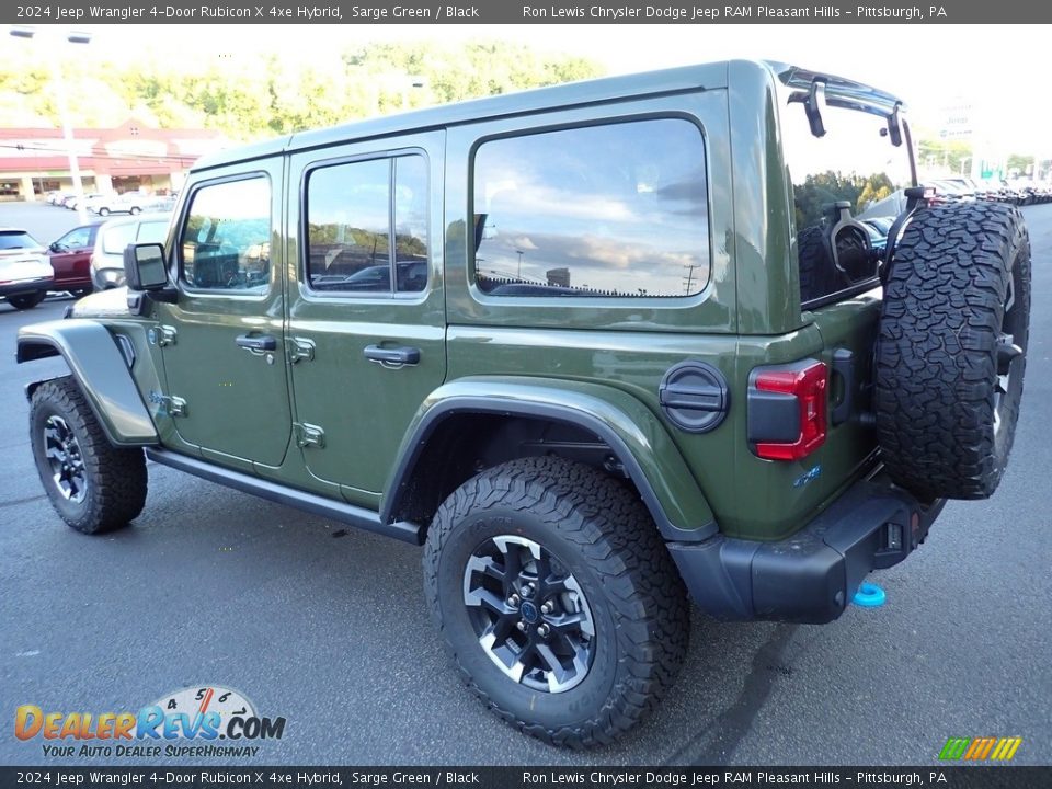 2024 Jeep Wrangler 4-Door Rubicon X 4xe Hybrid Sarge Green / Black Photo #3