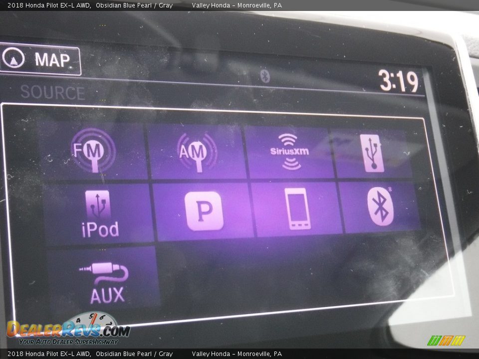 2018 Honda Pilot EX-L AWD Obsidian Blue Pearl / Gray Photo #21