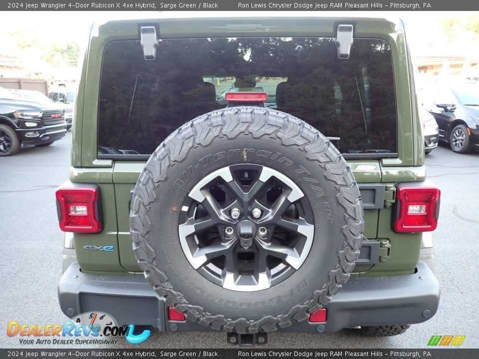 2024 Jeep Wrangler 4-Door Rubicon X 4xe Hybrid Sarge Green / Black Photo #4