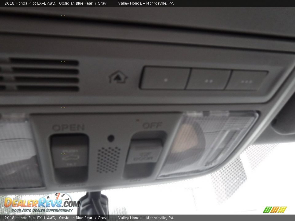 2018 Honda Pilot EX-L AWD Obsidian Blue Pearl / Gray Photo #22