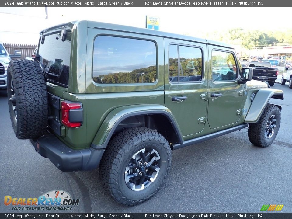 2024 Jeep Wrangler 4-Door Rubicon X 4xe Hybrid Sarge Green / Black Photo #6