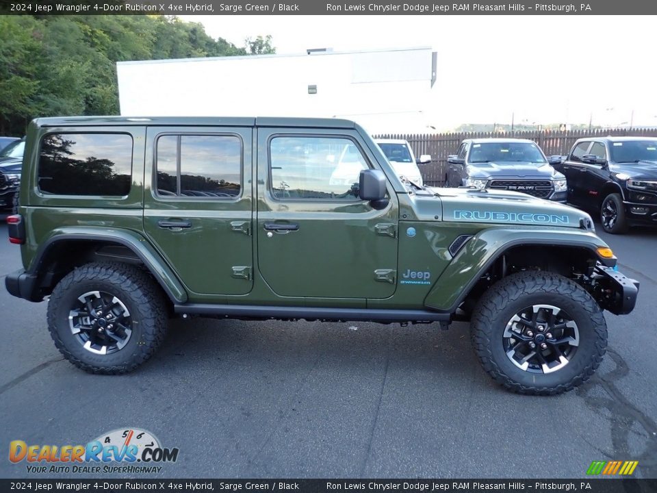 2024 Jeep Wrangler 4-Door Rubicon X 4xe Hybrid Sarge Green / Black Photo #7