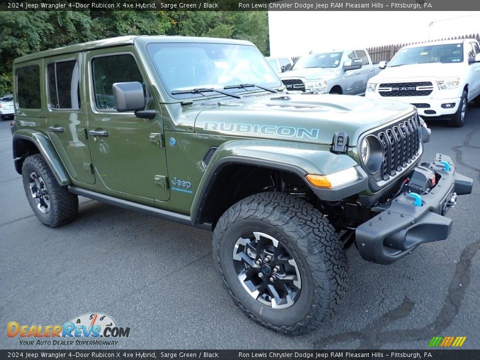 2024 Jeep Wrangler 4-Door Rubicon X 4xe Hybrid Sarge Green / Black Photo #8