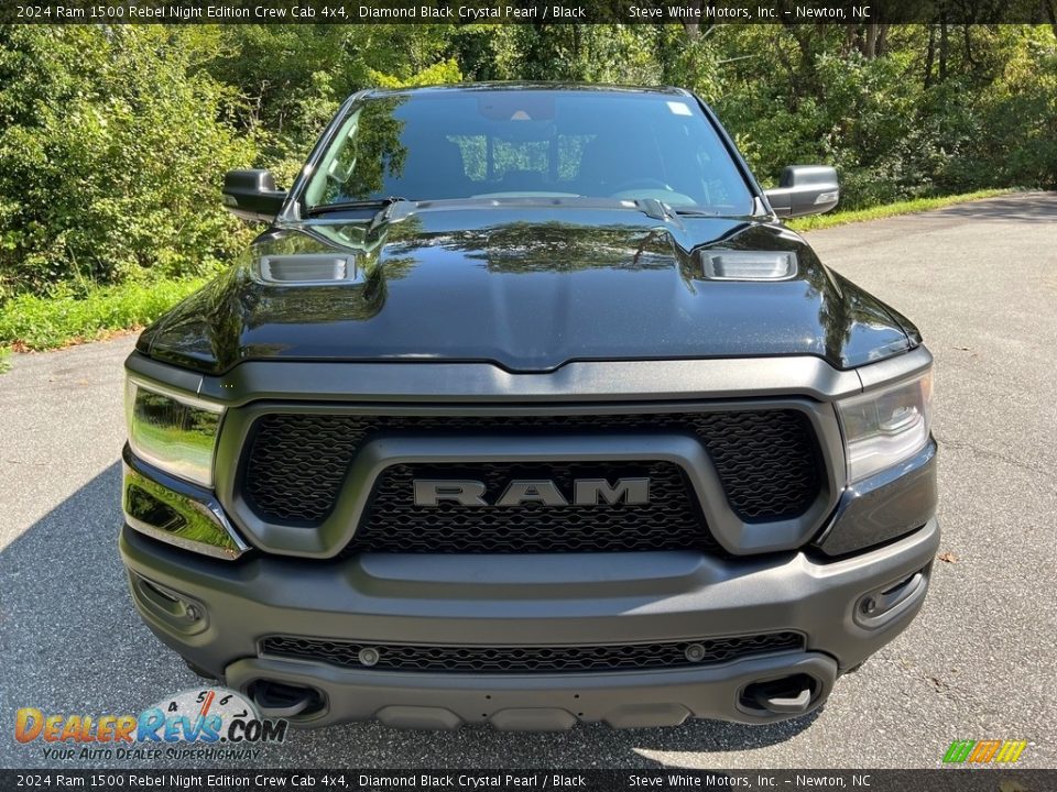 2024 Ram 1500 Rebel Night Edition Crew Cab 4x4 Diamond Black Crystal Pearl / Black Photo #3