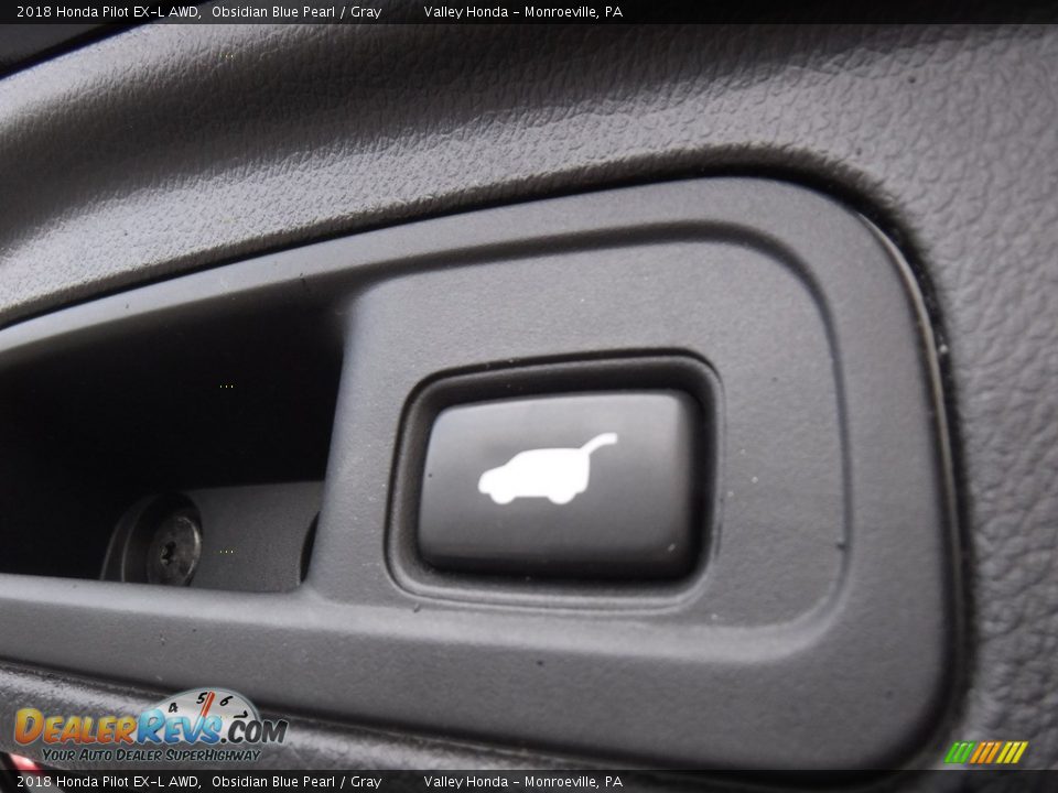 2018 Honda Pilot EX-L AWD Obsidian Blue Pearl / Gray Photo #29