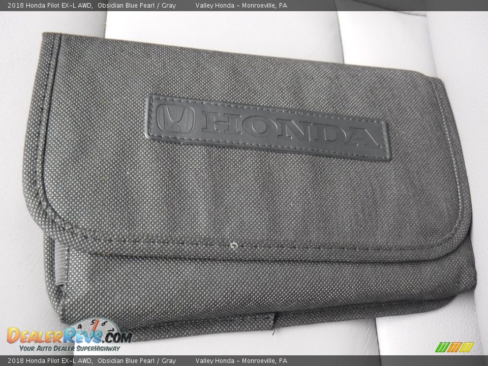 2018 Honda Pilot EX-L AWD Obsidian Blue Pearl / Gray Photo #31