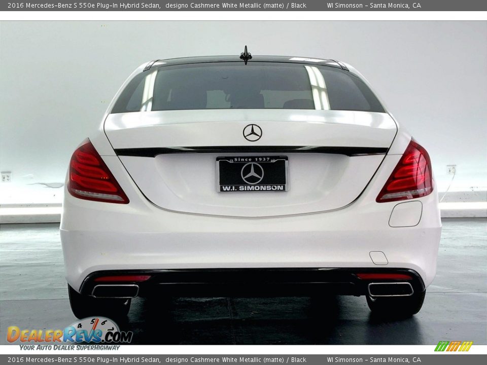 2016 Mercedes-Benz S 550e Plug-In Hybrid Sedan designo Cashmere White Metallic (matte) / Black Photo #3