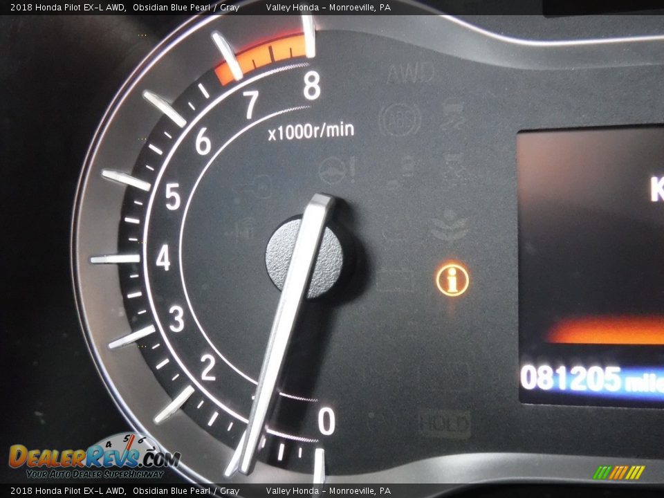 2018 Honda Pilot EX-L AWD Gauges Photo #33