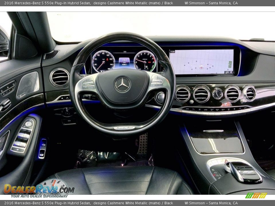 2016 Mercedes-Benz S 550e Plug-In Hybrid Sedan designo Cashmere White Metallic (matte) / Black Photo #4