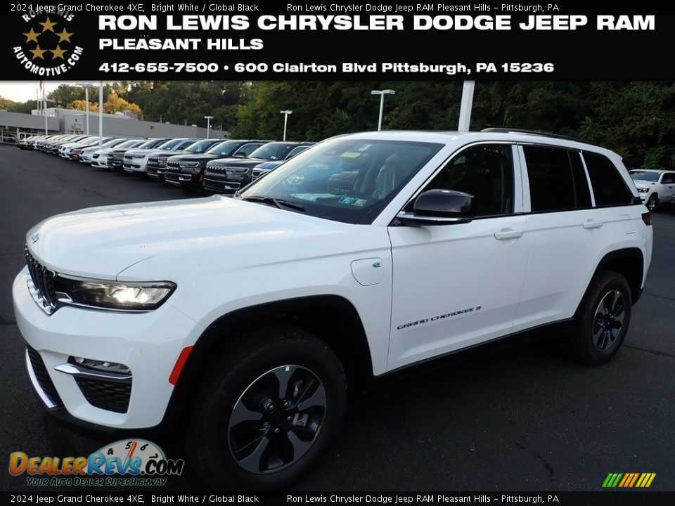 2024 Jeep Grand Cherokee 4XE Bright White / Global Black Photo #1