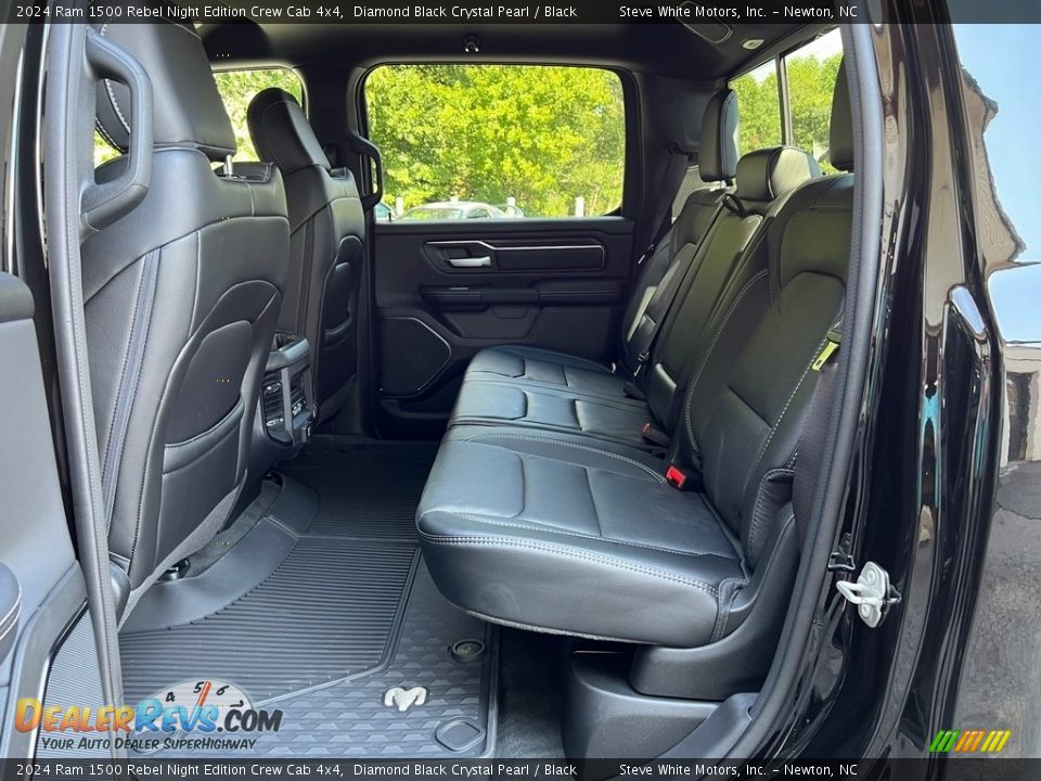 Rear Seat of 2024 Ram 1500 Rebel Night Edition Crew Cab 4x4 Photo #16