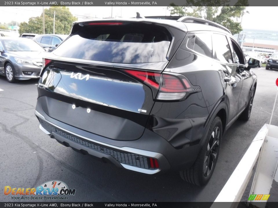 2023 Kia Sportage X-Line AWD Ebony Black / Black Photo #7