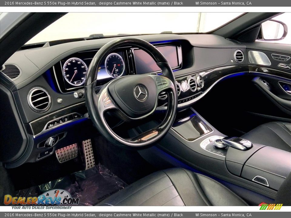 2016 Mercedes-Benz S 550e Plug-In Hybrid Sedan designo Cashmere White Metallic (matte) / Black Photo #13