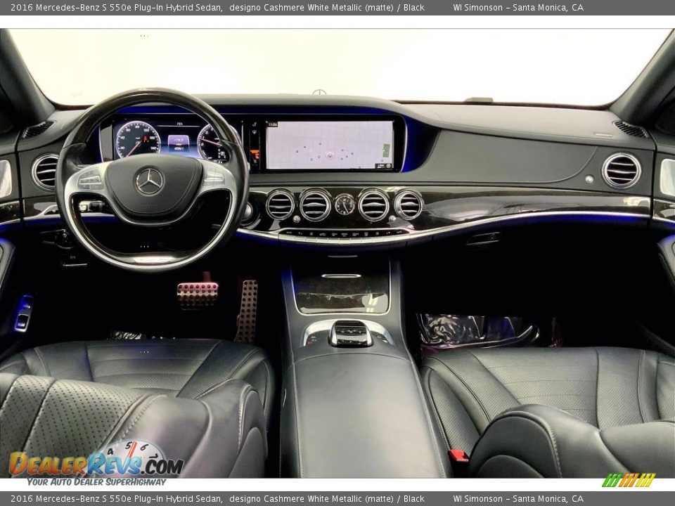 2016 Mercedes-Benz S 550e Plug-In Hybrid Sedan designo Cashmere White Metallic (matte) / Black Photo #14