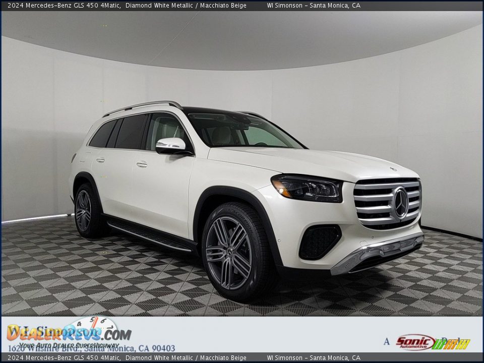 2024 Mercedes-Benz GLS 450 4Matic Diamond White Metallic / Macchiato Beige Photo #1