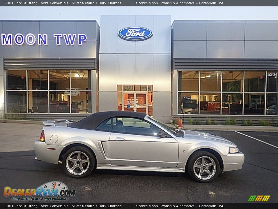 2001 Ford Mustang Cobra Convertible Silver Metallic / Dark Charcoal Photo #1