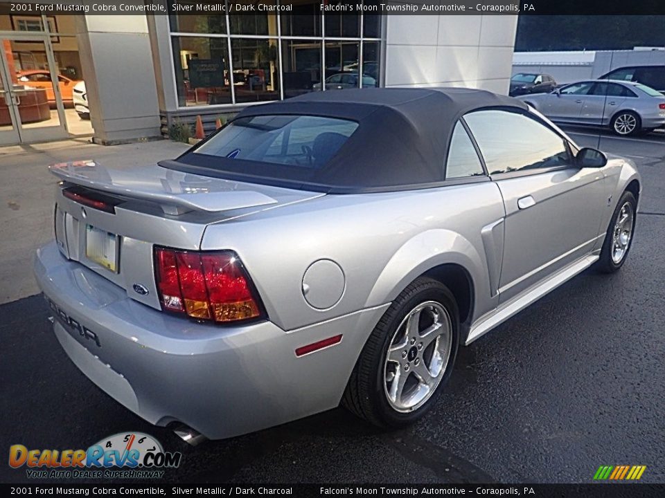 2001 Ford Mustang Cobra Convertible Silver Metallic / Dark Charcoal Photo #2