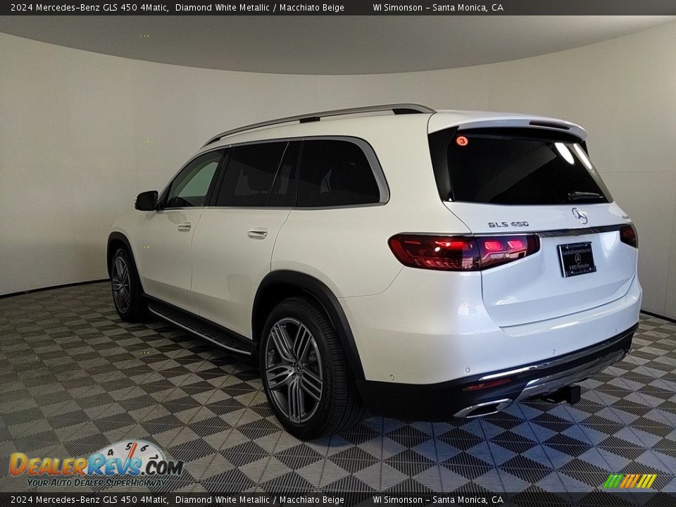 2024 Mercedes-Benz GLS 450 4Matic Diamond White Metallic / Macchiato Beige Photo #3