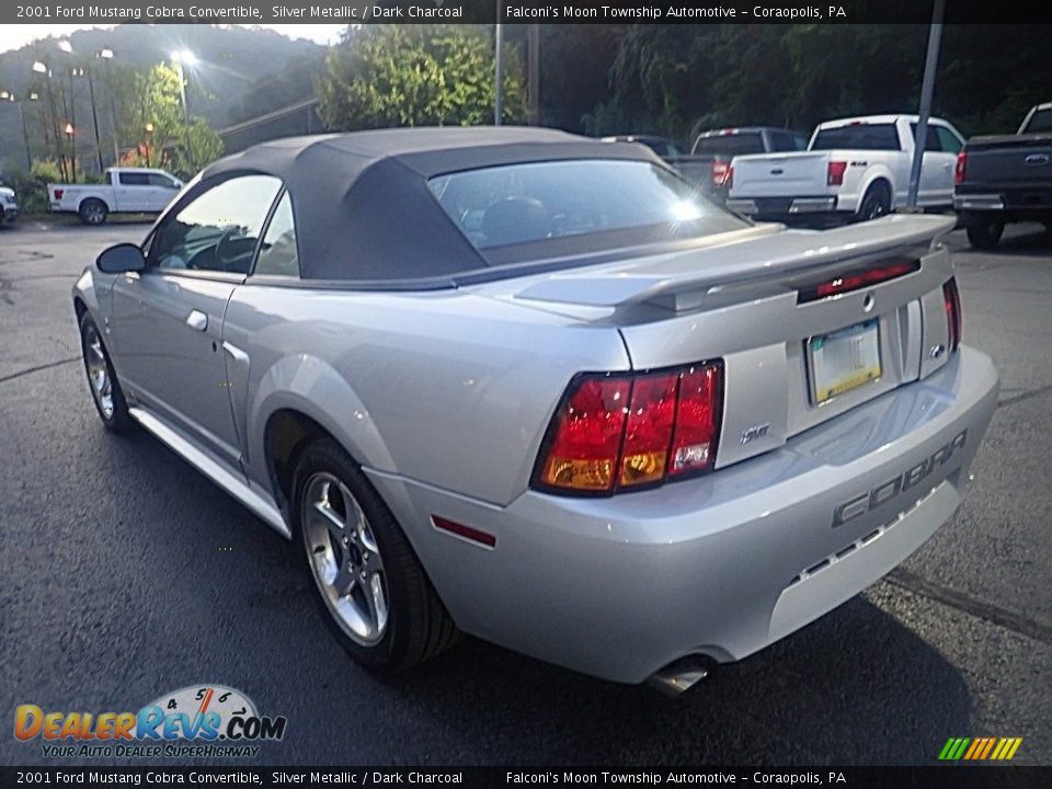 2001 Ford Mustang Cobra Convertible Silver Metallic / Dark Charcoal Photo #3