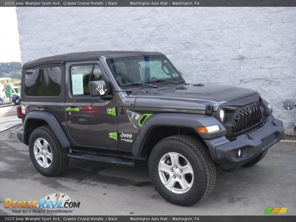 2020 Jeep Wrangler Sport 4x4 Granite Crystal Metallic / Black Photo #1