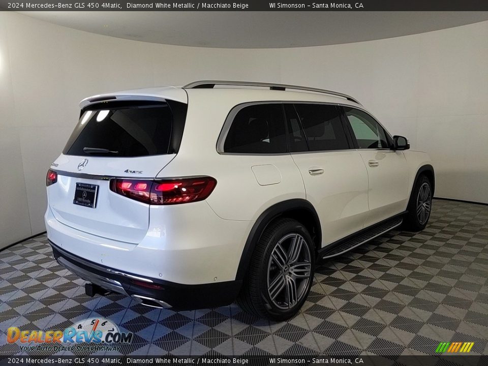 2024 Mercedes-Benz GLS 450 4Matic Diamond White Metallic / Macchiato Beige Photo #5