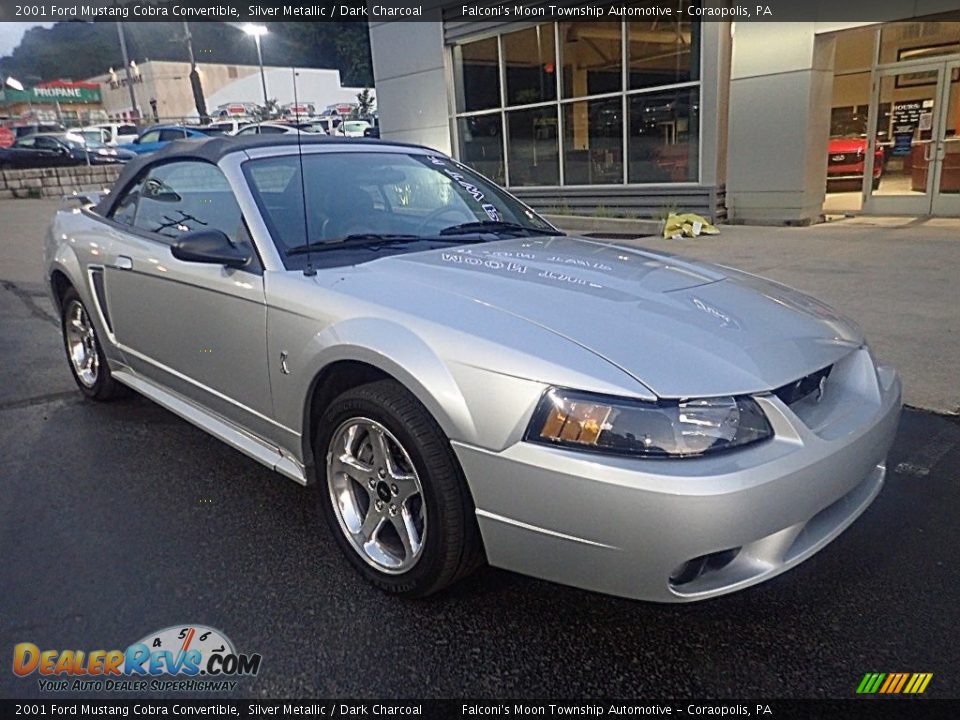 Silver Metallic 2001 Ford Mustang Cobra Convertible Photo #6