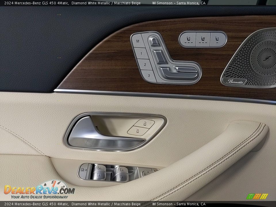 2024 Mercedes-Benz GLS 450 4Matic Diamond White Metallic / Macchiato Beige Photo #9