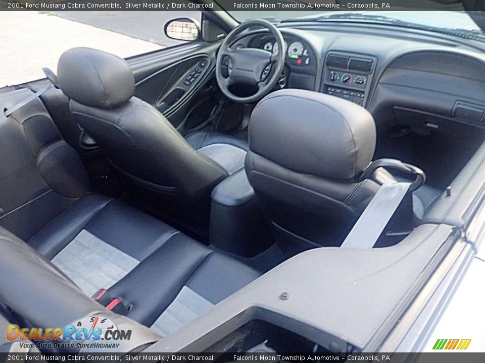 Dark Charcoal Interior - 2001 Ford Mustang Cobra Convertible Photo #10