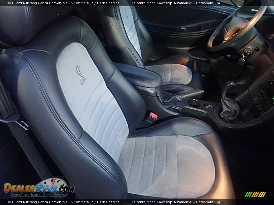 Front Seat of 2001 Ford Mustang Cobra Convertible Photo #12