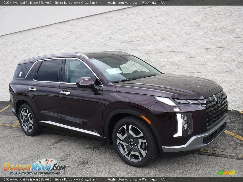 2024 Hyundai Palisade SEL AWD Sierra Burgundy / Gray/Black Photo #1