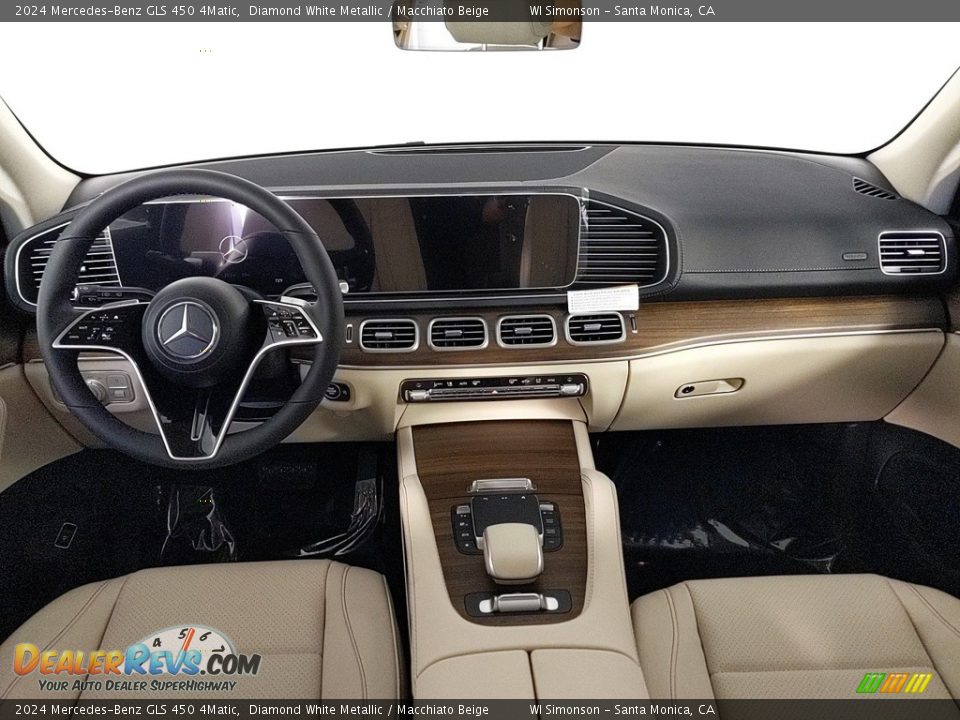 2024 Mercedes-Benz GLS 450 4Matic Diamond White Metallic / Macchiato Beige Photo #18