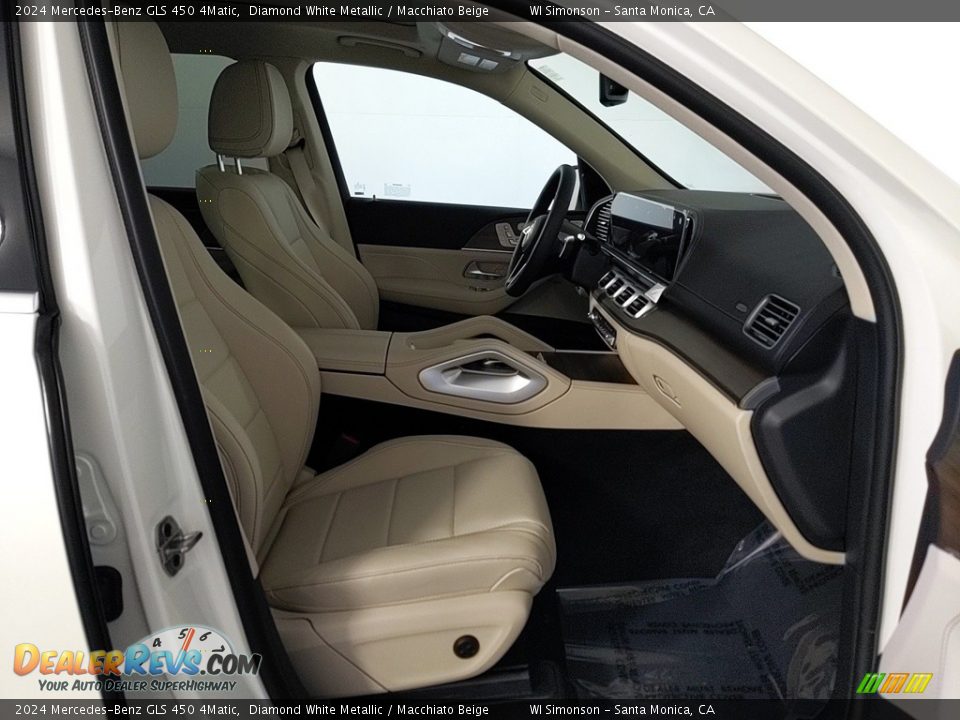 2024 Mercedes-Benz GLS 450 4Matic Diamond White Metallic / Macchiato Beige Photo #20