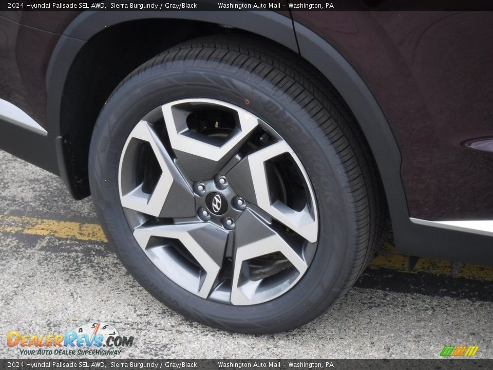 2024 Hyundai Palisade SEL AWD Sierra Burgundy / Gray/Black Photo #4