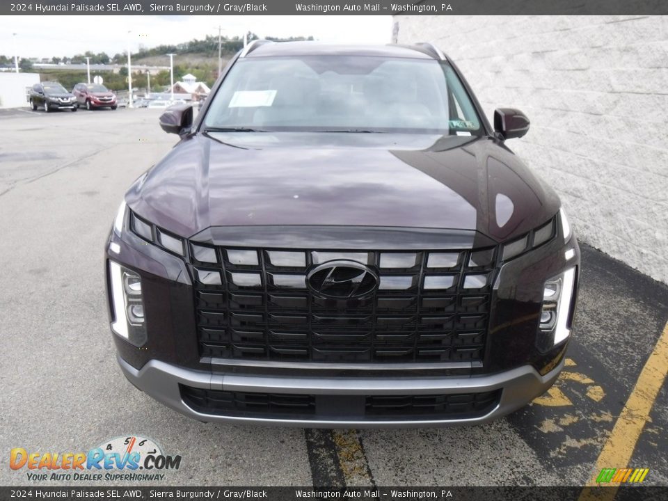 2024 Hyundai Palisade SEL AWD Sierra Burgundy / Gray/Black Photo #5