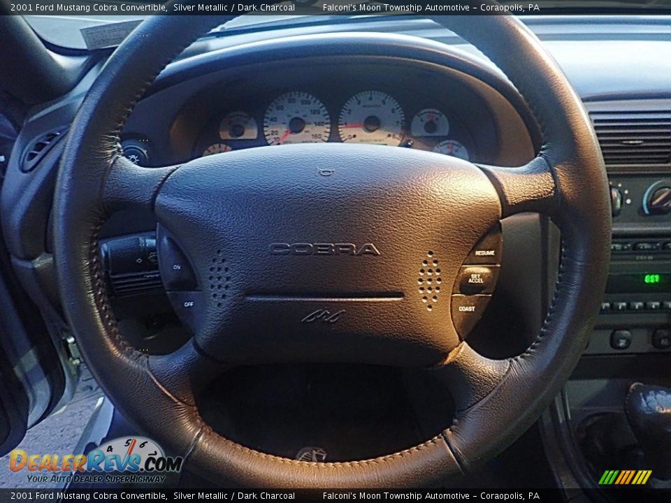 2001 Ford Mustang Cobra Convertible Steering Wheel Photo #21