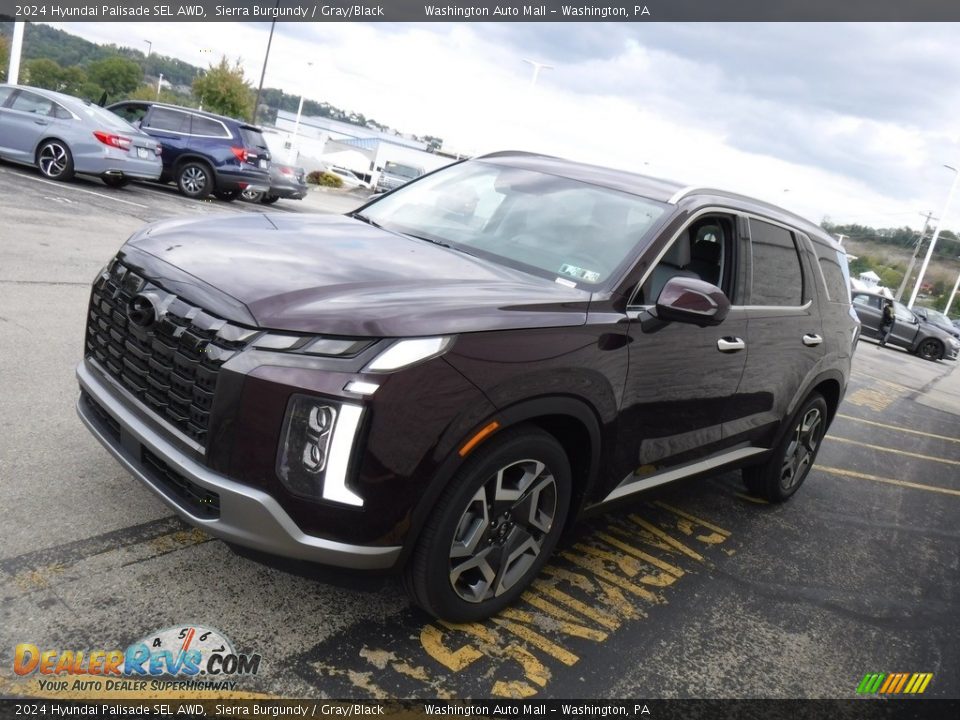 2024 Hyundai Palisade SEL AWD Sierra Burgundy / Gray/Black Photo #6