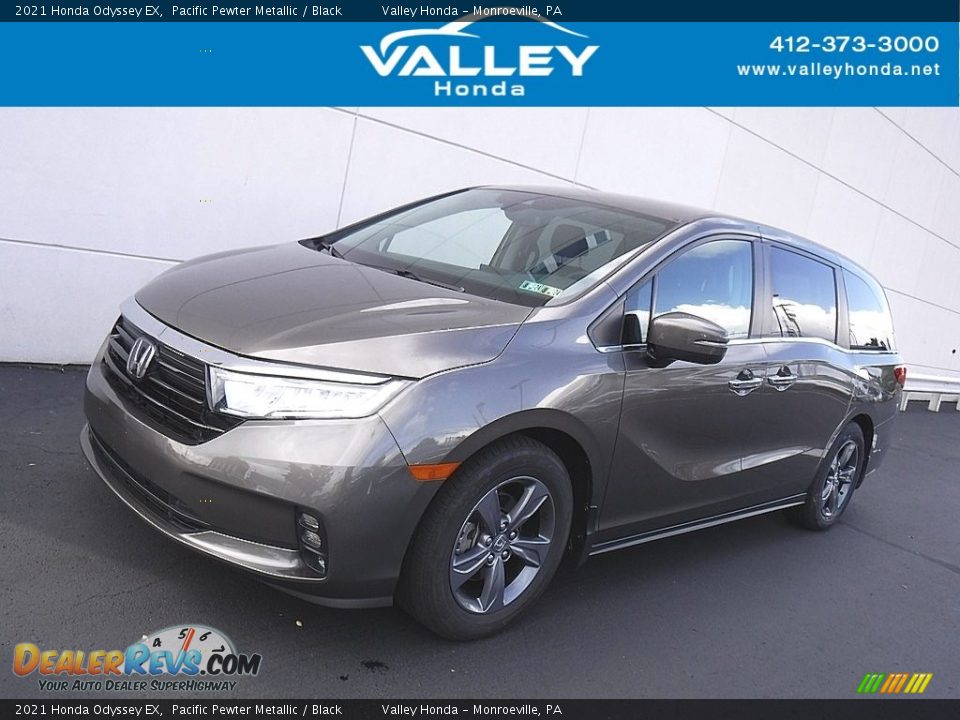 2021 Honda Odyssey EX Pacific Pewter Metallic / Black Photo #1