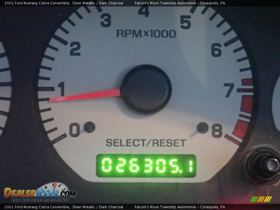 2001 Ford Mustang Cobra Convertible Gauges Photo #28