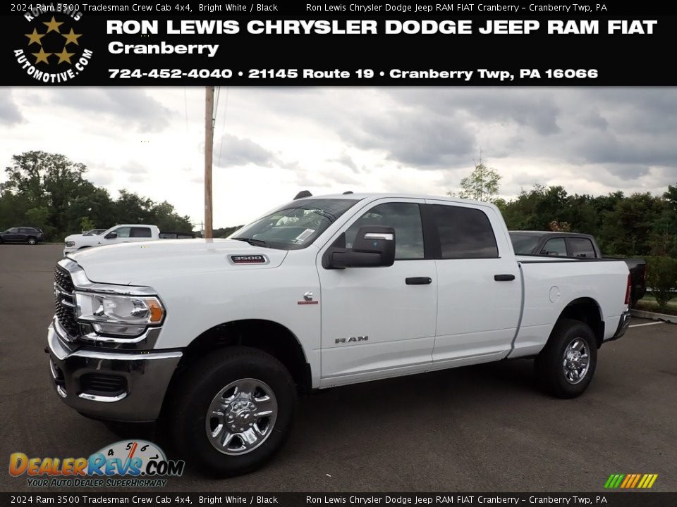 2024 Ram 3500 Tradesman Crew Cab 4x4 Bright White / Black Photo #1